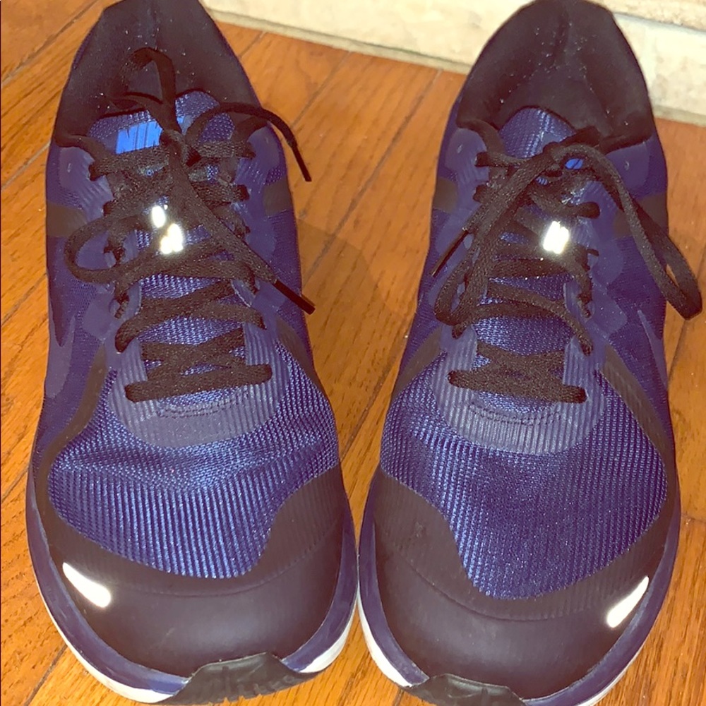 Black and Blue Nike Sneakers